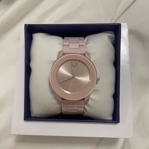 Movado Watch pink new